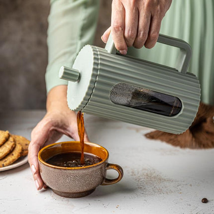 Klausberg Cafetière/Théière à Piston - 350 ml - Vert olive