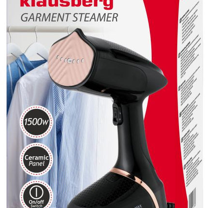 KLAUSBERG Défroisseur Vapeur pour Vêtements et Textiles – Efficacité Élégante à la Maison et en Voyage