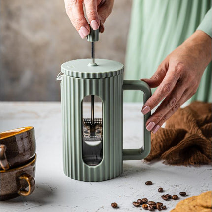 Klausberg Cafetière/Théière à Piston - 350 ml - Vert olive
