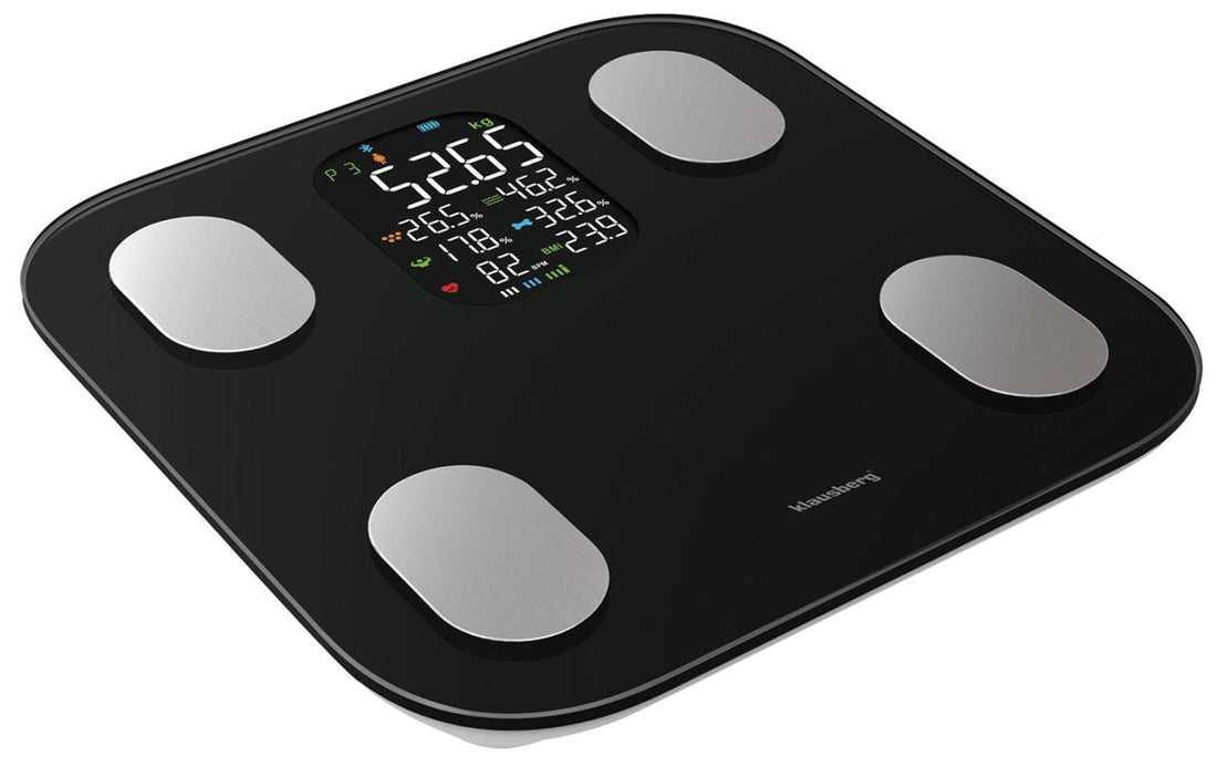 Klausberg slimme weegschaal met Bluetooth en lichaamsanalyse – zwart of wit – foto 10