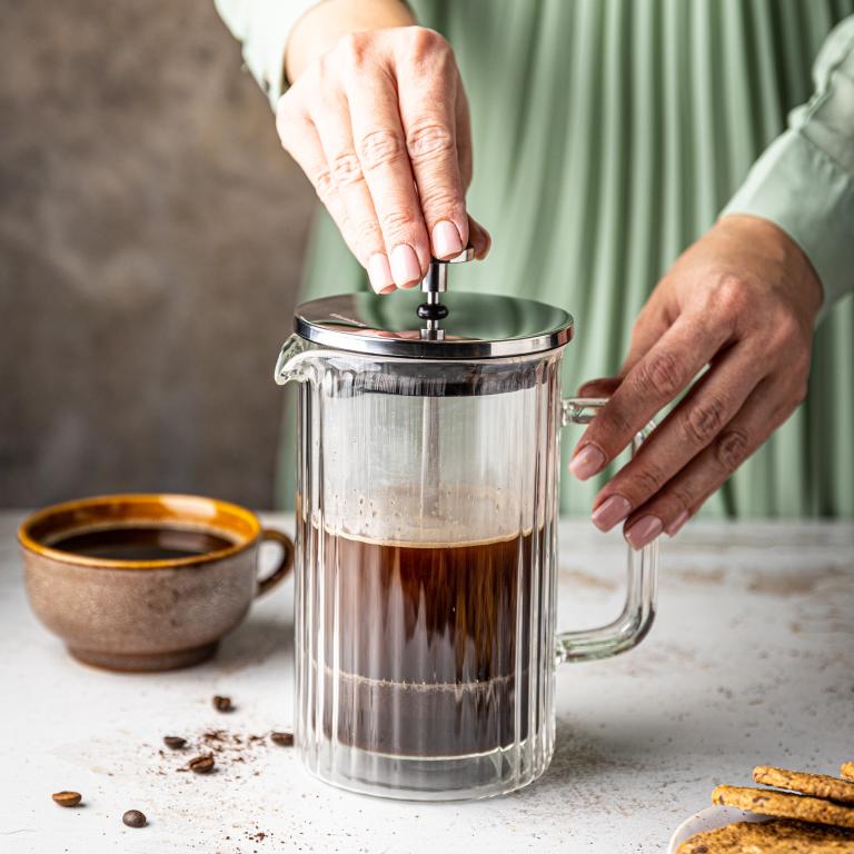 Klausberg KB7757 Piston Koffie- / Thee Zetter - Glas - 0,6 L
