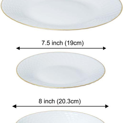 Kinghoff Service de table – Luxe et fonctionnalité avec des accents dorés