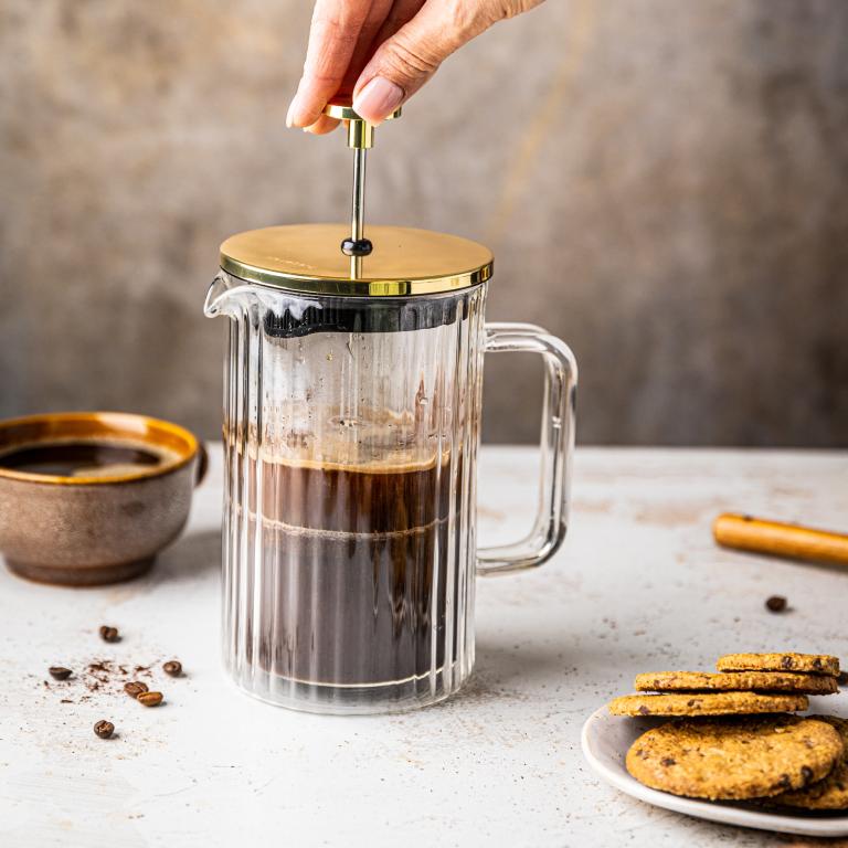 Klausberg KB7760 French Press Coffee / Tea Maker - Glass - 0.6 L