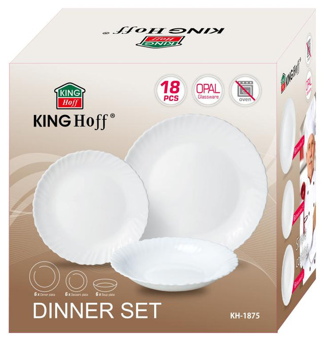KINGHOFF Service de Table 18 pièces – Élégance et Fonctionnalité en un Seul Set
