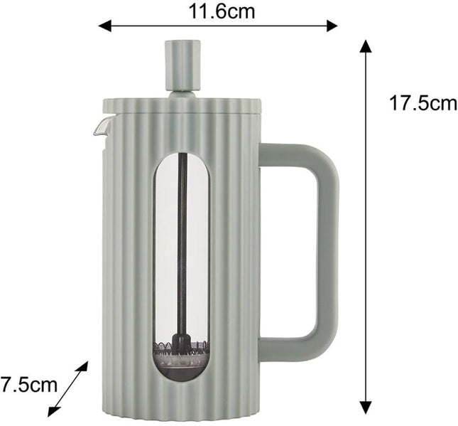 Klausberg Cafetière/Théière à Piston - 350 ml - Vert olive