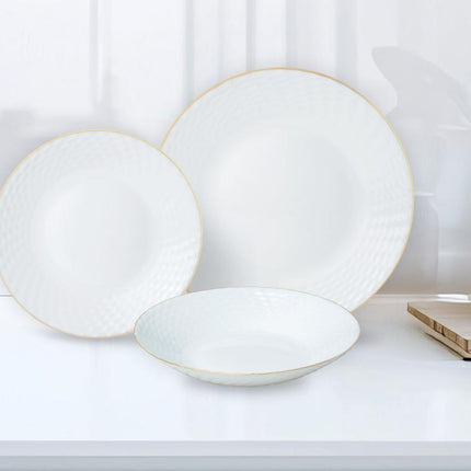 Kinghoff Service de table – Luxe et fonctionnalité avec des accents dorés