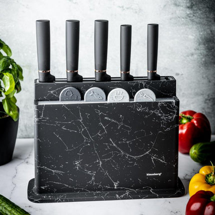 Klausberg – Ensemble de couteaux et planches à découper 10 pièces