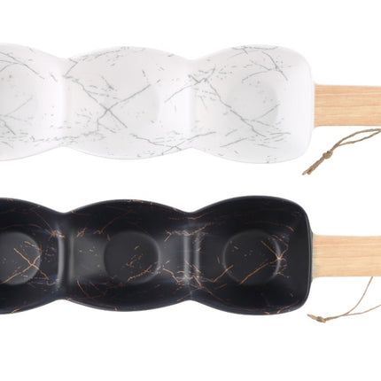 Plat à 3 compartiments en mélamine