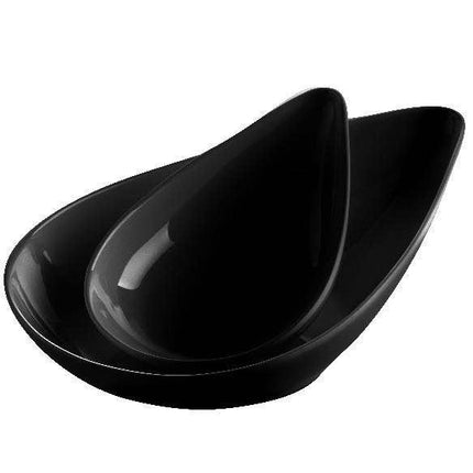 Coupelles goutte en mélamine noire