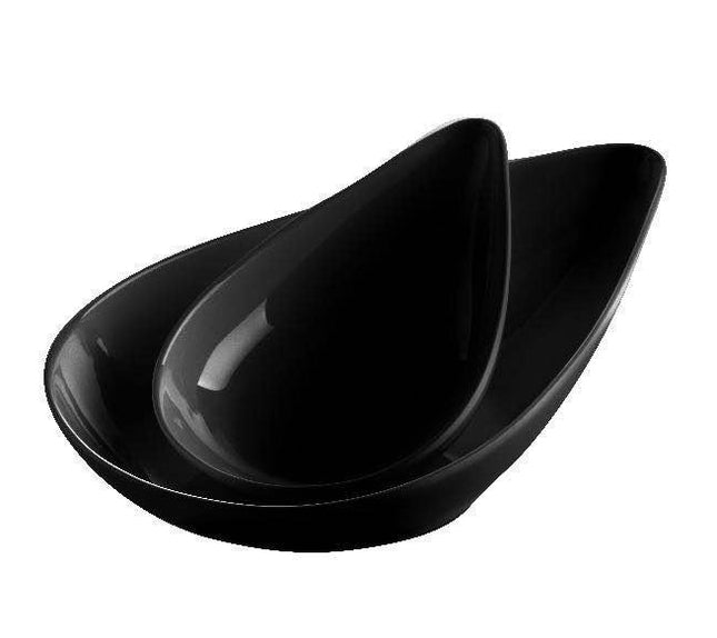 Coupelles goutte en mélamine noire