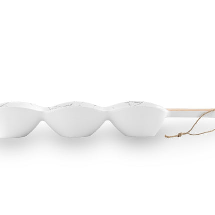 Plat à 3 compartiments en mélamine