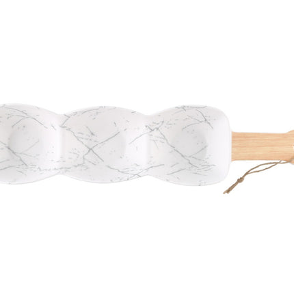 Plat à 3 compartiments en mélamine