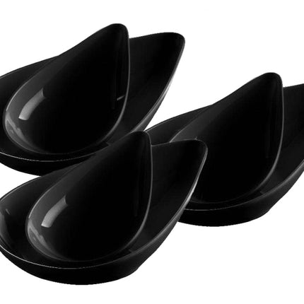 Coupelles goutte en mélamine noire