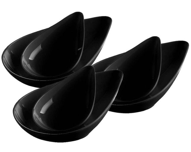 Coupelles goutte en mélamine noire