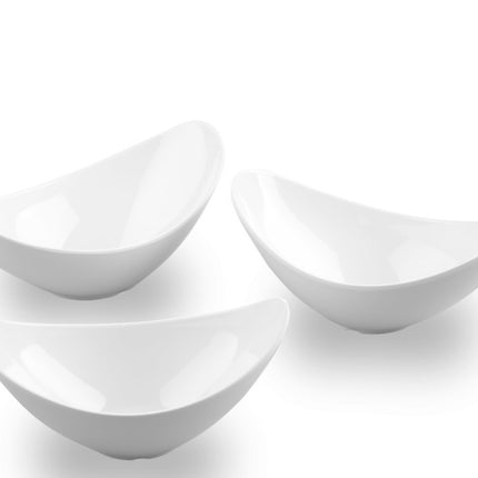 Plat ovale en mélamine | Bord incurvé