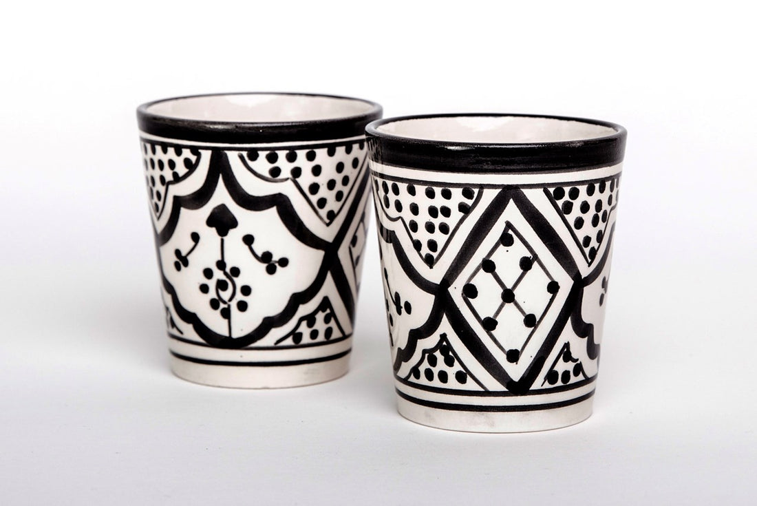 Tasse Schwarz/Weiß 8cm