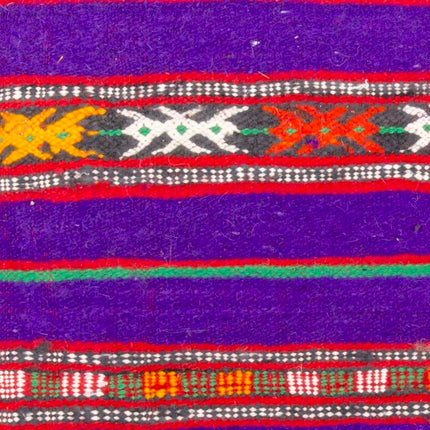 Tapis kilim violet/orange 150 x 90 cm