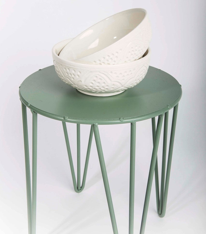 Marokkanische Schale 14 cm Weiß