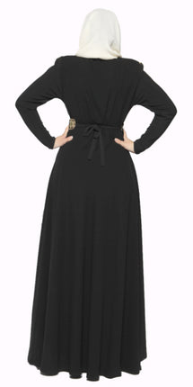 Abaya Or noir