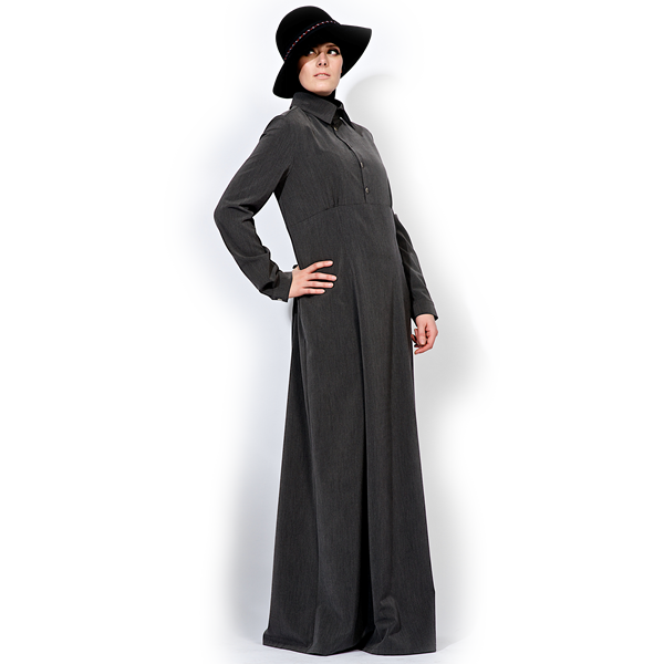 Abaya Dunkelgrau