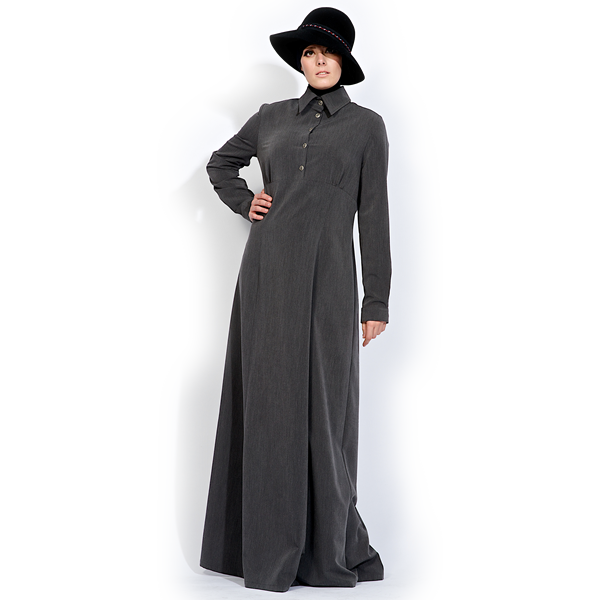Abaya Dunkelgrau