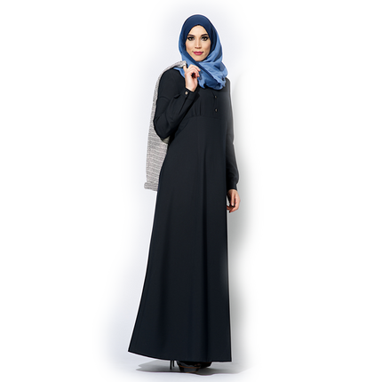 Abaya Bleu Marine Foncé