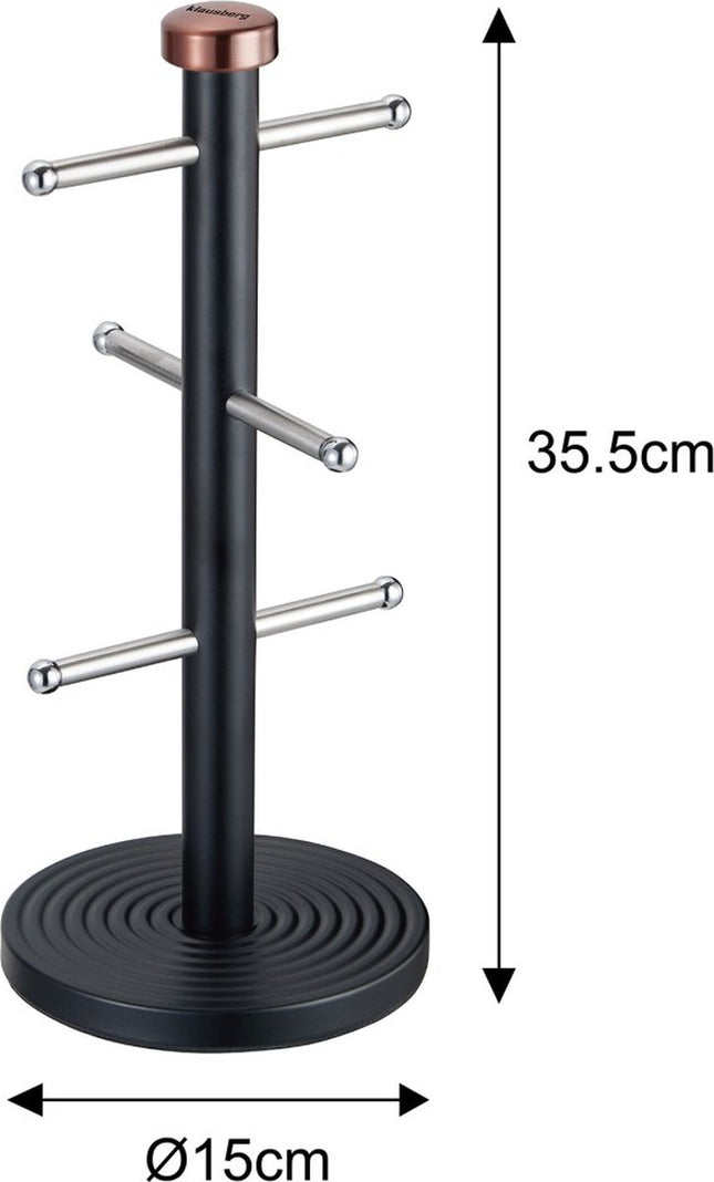 Klausberg Support à tasses – Porte-tasses – Égouttoir à tasses