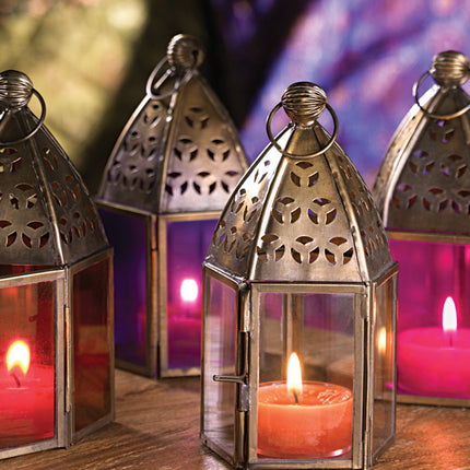 Mini lanterne en verre style marocain