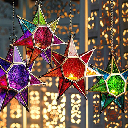 Lanterne étoile suspendue de style marocain