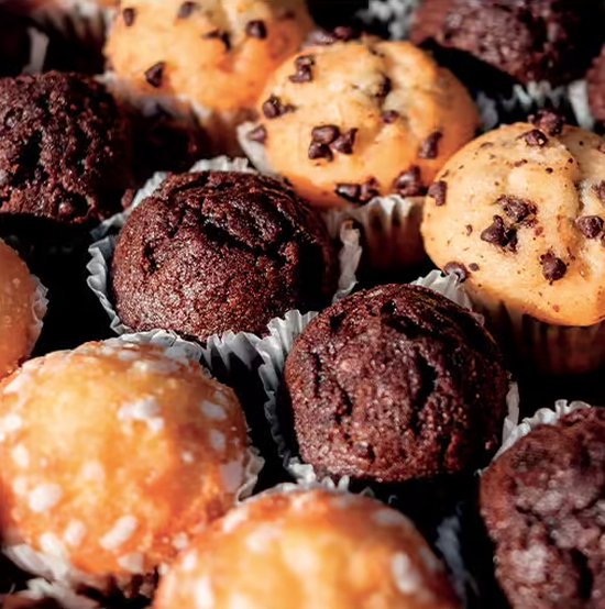 Moule à muffins en silicone 33 x 23,1 x 3,6cm | 12 cavités