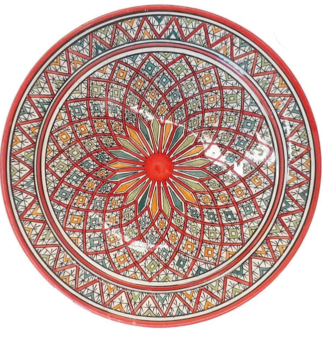 Plat marocain coloré Ø 35