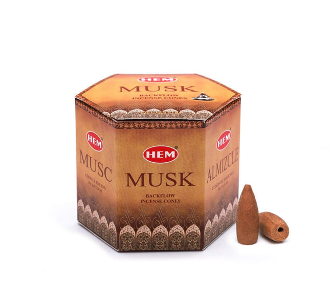 Musc cônes d'encens à refoulement