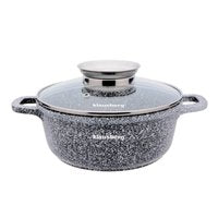 Klausberg 7526 - Faitout avec couvercle - gris marbré - 28 cm - 10 litres