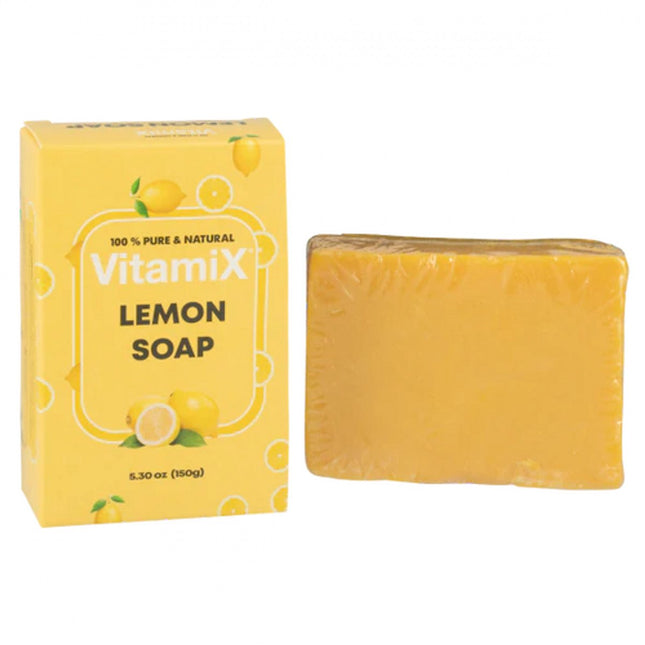 Vitamix Savon au Citron 100% Naturel – 150g – Savon Artisanal Rafraîchissant et Nettoyant