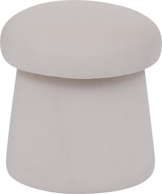 Atmosphera Pouf Noa velours Ø37xH40cm - Ambre