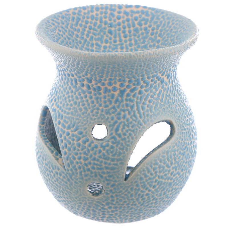 Keramische Oliebrander met Reliëf – 8 cm