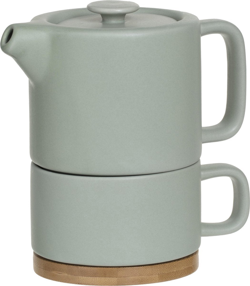 Secret de Gourmet 3-in-1 Teekanne + Tasse + Untertasse Keramik