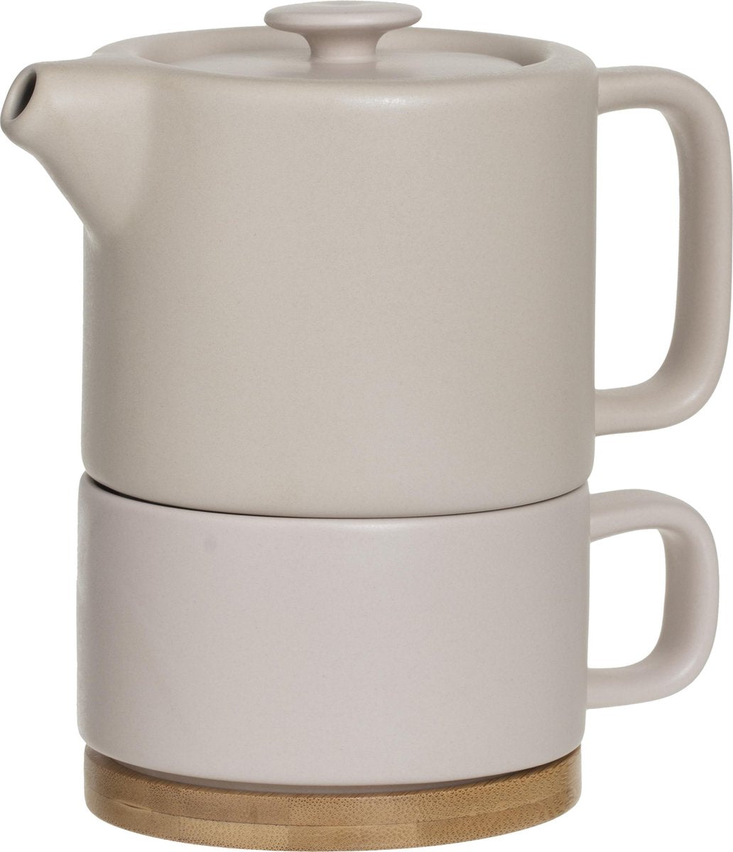 Secret de Gourmet 3-in-1 Teekanne + Tasse + Untertasse Keramik