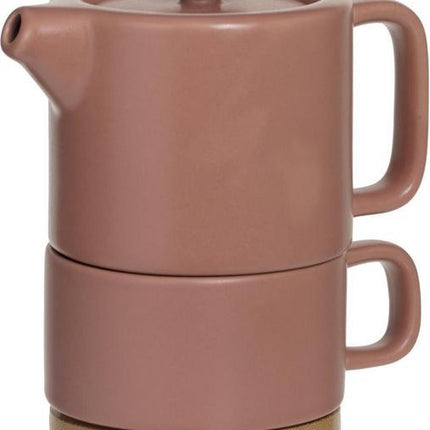 Secret de Gourmet 3 en 1 Théière + Tasse + Soucoupe Céramique
