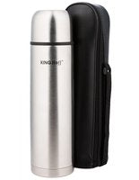 Kinghoff 4051 - Bouteille isotherme 0,33L - Acier inoxydable - Gris