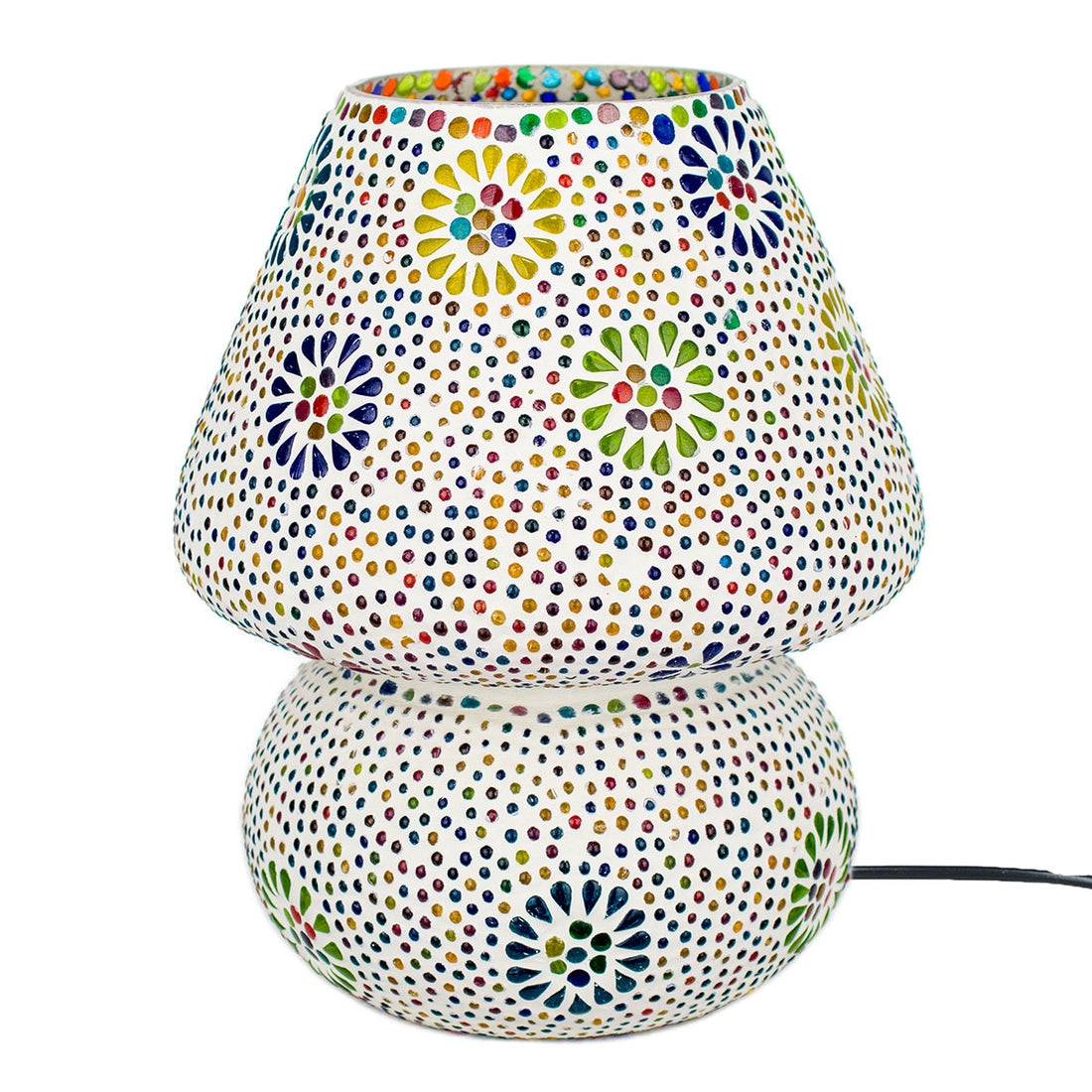 Orientalische Mosaik-Tischlampe | Pilzform 30 cm
