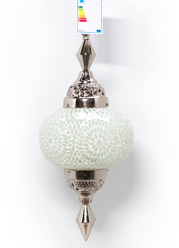 Mozaïek lamp Gaya transparant/ wit