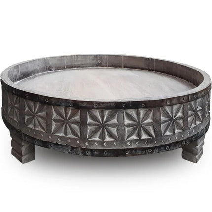 Table d'appoint orientale cérusée