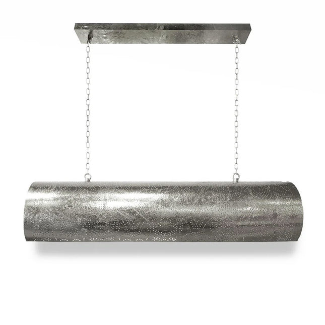 Suspension orientale filigrane horizontale argent vintage