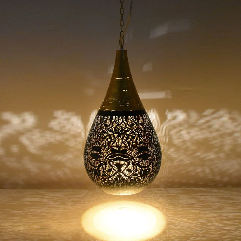 Oosterse hanglamp filigrain stijl-wire