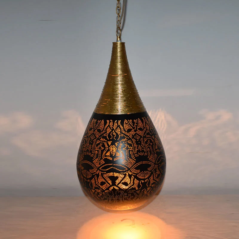 Oosterse hanglamp filigrain stijl-wire
