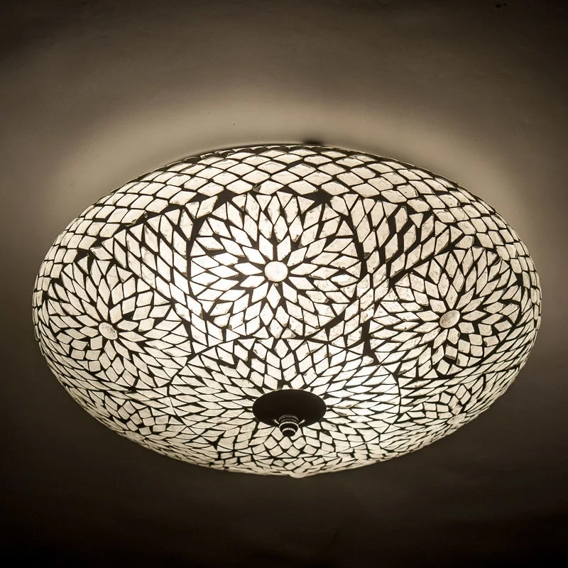 Oriental mosaic ceiling lamp Ø 38 cm