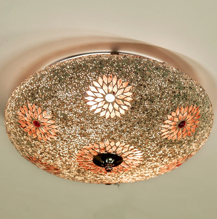 Orientalische Mosaik-Deckenlampe - Durchmesser 38 cm.