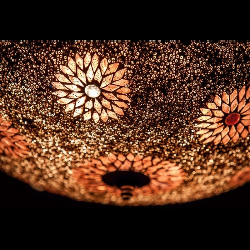 Orientalische Mosaik-Deckenlampe - Durchmesser 38 cm.