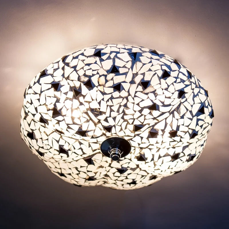 Orientalische Mosaik-Deckenleuchte Melone - Ø 25 cm